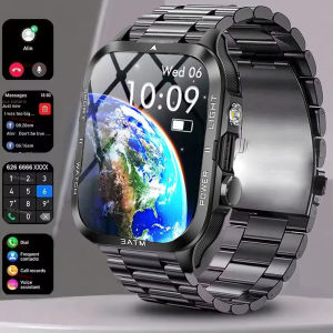 Outdoor Sport Smart Watch Men 880mAh Large Battery 2.01" HD Screen LED Flashlight Heart Rate Waterproof BT Calls Smartwatch 2025