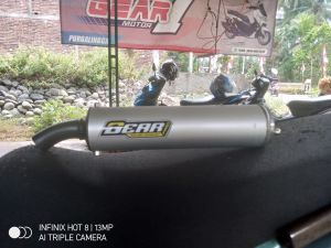 knalpot ORIGINAL GEAR PRO RACING YAMAHA FIZ FIZR FORCE 1 model scorpio kalajengking suara garing