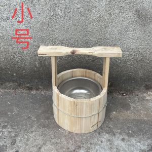 Traditional Heated Carbon BBQ Fire Bucket with Seat for Home Use Wedding Red Hot Fire Stool Adult Leisure Furniture