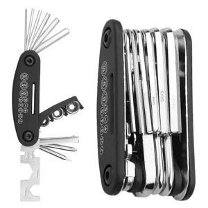 HOT Carbon Steel MTB Bike Tools Set Bicycle Repair Tool Kit Hex Spoke Wrench Cycling Screwdriver 16 In 1 Multi Repair Tools