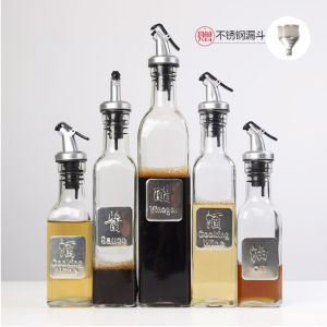 ขวดน้ำมันแก้วสำหรับครัว ขวดน้ำมันป้องกันรั่วไหล ขวดน้ำส้มสายชู ขวดน้ำปลา ขวดเครื่องปรุงรสสำหรับร้านอาหาร ขวดน้ำมันหอมระเหย