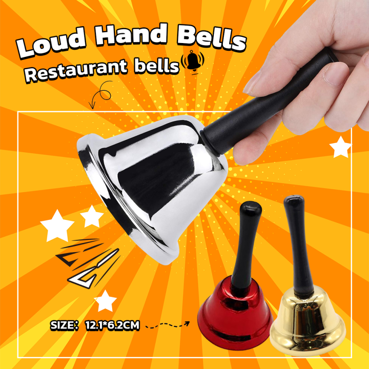 Legato Loud Hand Bells For Adults Dinner Bells For Inside Classroom Bell For Food Line Alarm