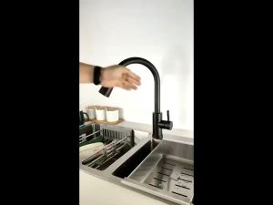 LENODI Kran Sink Mixer Tarik Stainless SUS 304 Hitam/Black/Black Gold/Kran Cuci Piring