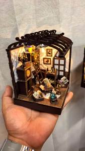 DIY Miniature Dollhouse Kits 3D Puzzles Handmade House Wooden Doll House With Furniture Building Toys For Xmas Birthday Gifts