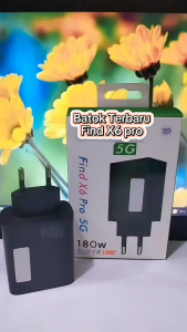 Batok Adaptor 180W For FIND X6 PRO 5G Super VOOC Adaptor Colokan USB-A Universal Super Fast Charging