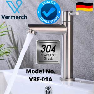 Best Seller Vermech SUS304 Single Cold Basin Faucet: A Premium Quality Bathroom Sink Basin Faucet