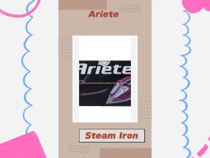Ariete Steam Iron Setrika Uap Alat Gosok Baju Iron Steamer Ariette Strika Steam Ungu Purple Stimer Ariette