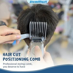 ItemMart Professional Hair Cutting Positioning Comb Barber Hair Cut Tools Styling Hair Clipper Combs