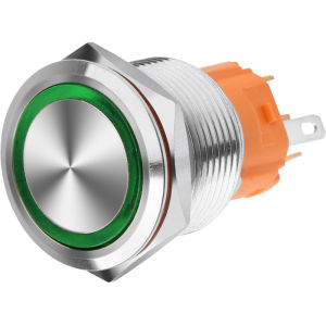 LANBOO | Lighted Ring Power Icon Waterproof Self-lock Reset Push-button Switch 16mm