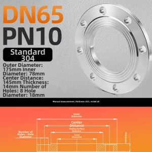 Stainless Steel 304 PN10 Welding Flange