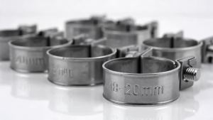 10pcs Hose Clamp Stainless Steel Mini Fuel Line Pipe Hose Clamp Clip 6mm‑20mm Optional Size