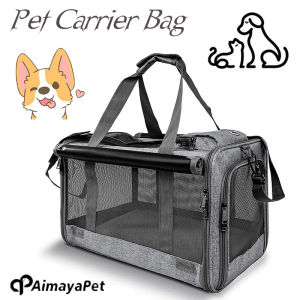 AIMAYAPET Pet Backpack Messenger Carrier Bag Pet Cat Dog Carrier Outgoing Travel Packets Breathable Pet Handbag
