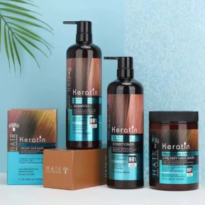 Paket Lengkap Keratin Hair Treatment - Di Rekomendasikan Oleh Salon Profesional (HairMask1000ml Shampoo900ml Conditioner900ml HairSerum80ml)