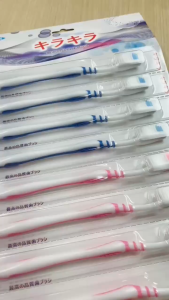 1 Pack Isi 12 Sikat Gigi Soft Bulu Lembut Warna Warni Anti Slip Nyaman Tidak Licin Shine Berkilau Dewasa Remaja White Toothbrush