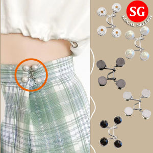 🇸🇬【SG stock】Waist Buckle Waist pin Waist tightening clip Adjustable Waist Jeans Pants button Tighten Waist Waist clip /Jean button pin/ Pants Clip Waist pin for clothes Jean pin
