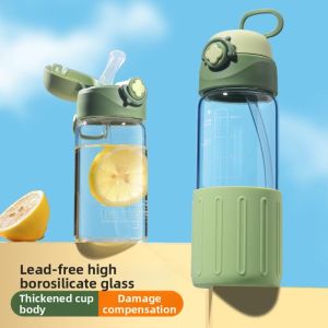ZHENTAIYUAN | Elegant Unique Tumbler Cup with Straw and Silicone Grip