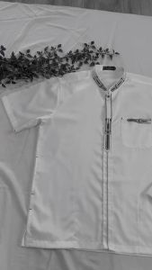 Ready Stok!!! Baju Koko Jumbo Putih Lengan Panjang 5xl ( 2xl 3xl 4xl 5xl 6xl ) Arfan Lengan Panjang warna yg disunahkan utk beribadah dan ga panas krna sifatnya memantulkan cahaya