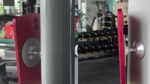 Gym Mate Magnetic Phone Mount &Double-sided Magnetic Suction Phone Holder for MagSafe Shoot Hands-Free Videos While Working Out