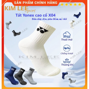 Tất ( vớ ) cầu lông - Tất yonex X04 - dày dặn siêu thấm hút  chống mùi mềm mại  bền  rẻ