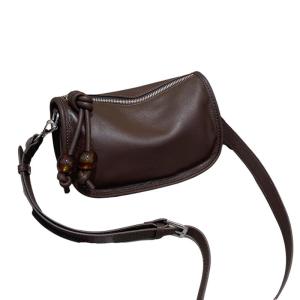 SIFULUN | Summer New Real Leather Crossbody Bag Soft Cowhide Wide Strap Simple Design For Casual Use