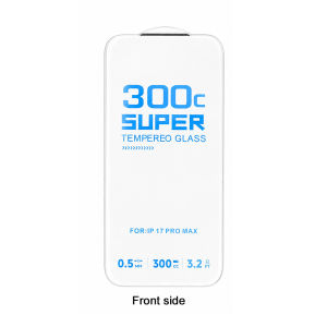 1-4Pcs 300C 9D Super Protection Screen Protector for iPhone 16 Pro Max 17 15 Plus 14 13 16e 17e Armor HD Tempered Glass Film