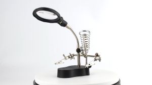 【COD】24hours delivery✅Hand Clip Clamp LED Magnifying Glass Soldering Iron Stand Magnifier Welding Rework Repair Holder Tools DIY Auxiliary Clamp