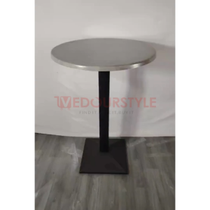 Vedourstyle Round Super Top 105cm Bar Table Modern Discussion Meja Kafe Restoran Meja Bar Bulat