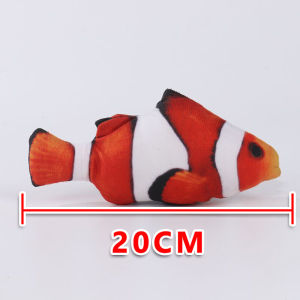 ของเล่นแมว ตุ๊กตาปลา cat toy fish 20 cm ปลาของเล่นฝ้าย ตุ๊กตาปลาดุ๊กดิ๊ก ของเล่นสำหรับแมวทุกสายพันธุ์