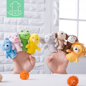 Monkey Lion Frog Finger Finger Stall Baby Baby Placate Doll Finger Doll Early Education Teaching Aids Stuffed Animal Hand Puppet