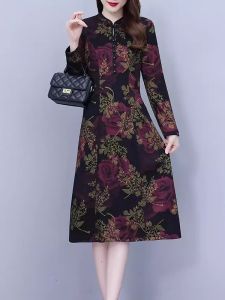 DAIXIANGFEIZI | Ladies Dress Long Sleeves A-line Elegant