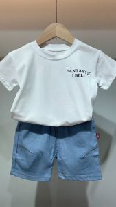 Koleksi Baju Kaos Anak Laki-Laki & Pakaian Anak Perempuan Katun Musim Panas