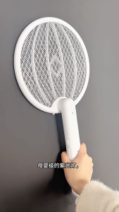 ไม้ตียุงไฟฟ้าพับได้ ชาร์จไฟได้ หอพัก ฆ่ายุงได้ทรงพลัง สิ่งประดิษฐ์แบตเตอรี่ลิเธียม ดักยุงอัตโนมัติ ไม้ตีแมลงวัน