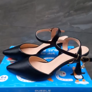 HCM Video hình thật Giày cao gót big size da lị 7 phân siêu đẹp siêu êm chân size 40 41 42 43