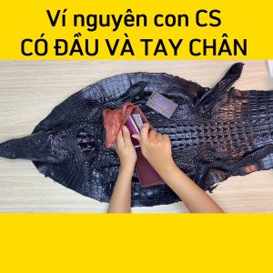 Ví Cá Sấu Nguyên Con Có Đầu Và Chân Tay!
