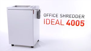 IDEAL 4005 CC 4 x40mm Oiler Jumbo Heavy Duty A3 Cross Cut Non Stop Paper Shredder - 45 sheets (525L) Non Stop Mesin Penghancur Kertas MESIN PERINCIH
