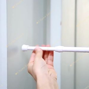 【Ready Stock】Punch-free adjustable telescopic rod shower curtain rod clothes rod shower rod curtain rod