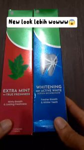 Zaitun Ubat Gigi -Wajah Baru -Value pack 22% - Toothpaste Pudina Tambahan & Pemutihan & Aloe Vera (Extra Mint & Whitening) Halal Certified