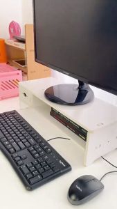 Stand Meja Monitor Rak Laci Penyimpanan Desktop Table Organizer LC080