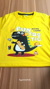 Baju Kaos Distro Anak Laki Laki Gambar Dinosaurus Lucu Import Usia 1-10 Tahun - Hypelane Kids