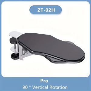 Foldable Ergonomic Computer Desk Arm Rest Pad Wrist Rest Support For Keyboard Armrest Extender Rotating Mouse Pad Holder Rack