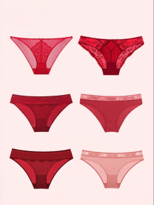 Miss Curiosity | Lucky Year Red Lace Seamless Low Rise Cotton Panties