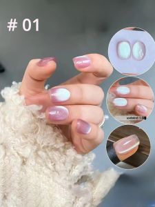 1 ชิ้น PSK ใหม่ First Quarter Moon Series Cat Eye Gel เล็บฤดูร้อนยอดนิยม Fine ผงแม่เหล็กคริสตัลสีชมพูเล็บอุปกรณ์