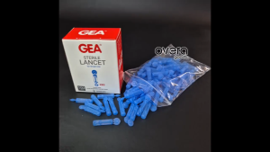 Blood Lancet ( Jarum Ambil Darah ) 28G Isi 100 GEA ONEHEALTH [ Overa Goods ]