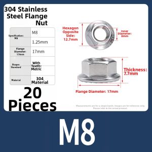 POWER&STRONG | Anti Slip with Washer Anti-Loosening Reverse Thread Nut