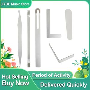 6 Pcs Saxophone Repair Kit Professional Sax Spring Hook + Pad Cup Adjuster + Key Regulator Tools with Case for Alto/Tenor Sax
