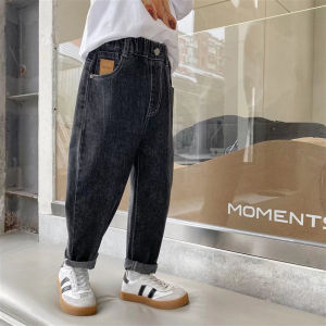 Spring Autumn Soft Denim Jeans Casual Stylish Boys Baby Clothes Long Pants Cotton Polyester Blend mid Waist Straight Leg Jeans