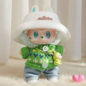 Bộ Quần Áo Labubu 17cm Màu Xanh Lá Cây Bằng Nhựa PVC Cho Búp Bê Bộ Đồ Chơi Thời Trang Đồ Chơi Búp Bê Đồ Chơi Trẻ Em