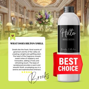 Brooks Hilton Hotel Scents Water Based Concentrated Water Soluble Eco Air Diffuser