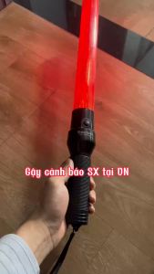 Gậy chỉ huy giao thông gậy giao thông có sạc gậy chớp cảnh báo nguy hiểm đèn nguy hiểm công trình Đèn chớp cảnh báo bảo hộ lao động