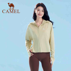 Cameljeans เสื้อแจ็กเก็ตป้องกันแสงแดดสำหรับผู้หญิงเสื้อคลุมกันรังสีอัลตราไวโอเลตสำหรับขี่จักรยานระบายอากาศได้สวมใส่สบายกลางแจ้ง
